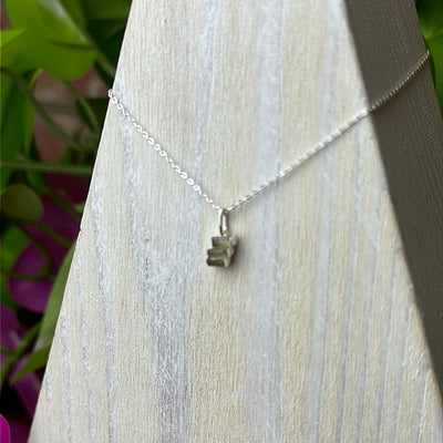 Labradorite tri-rectangle sterling silver Pendant Necklace 18"