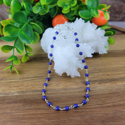 Lapis Lazuli Anklet-Handcrafted