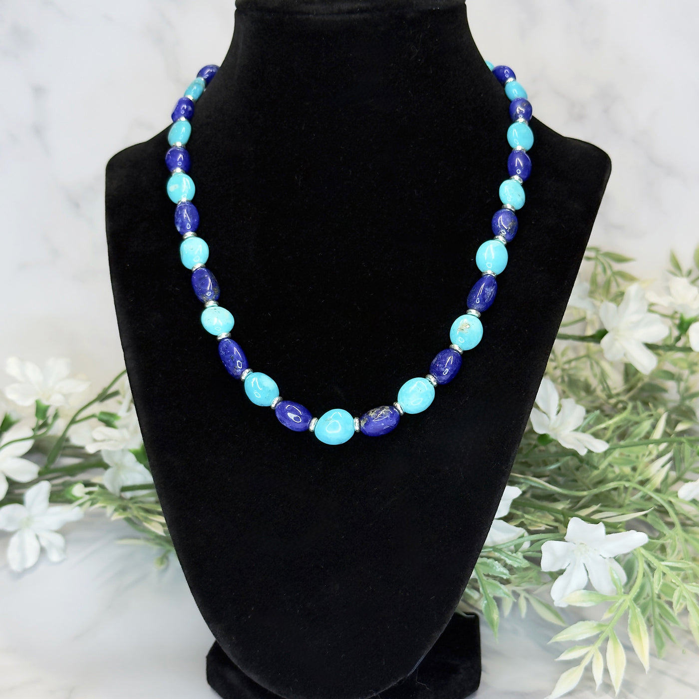 Lapis & Turquoise Necklace - Artisan Made