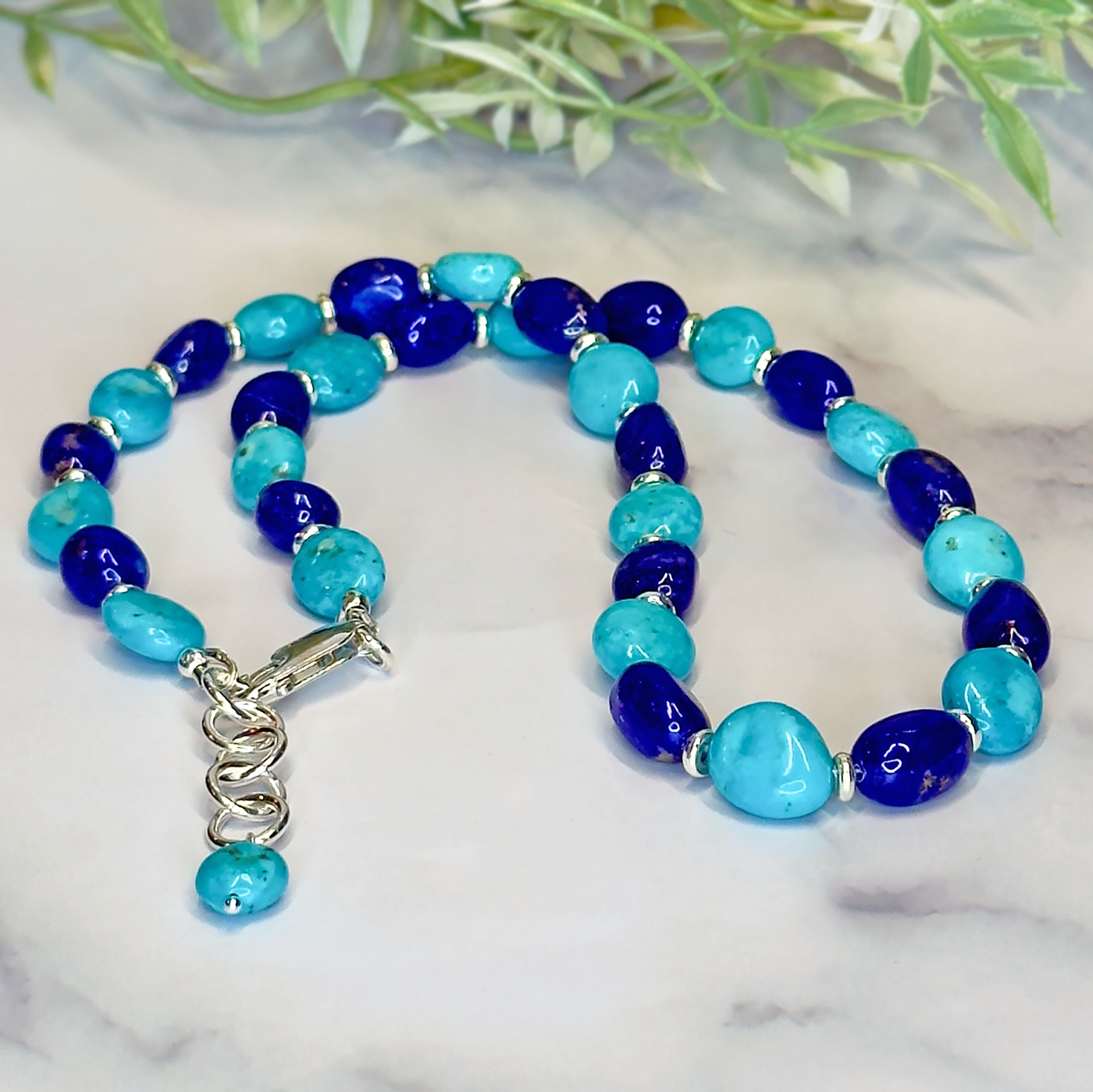 Lapis & Turquoise Necklace - Artisan Made