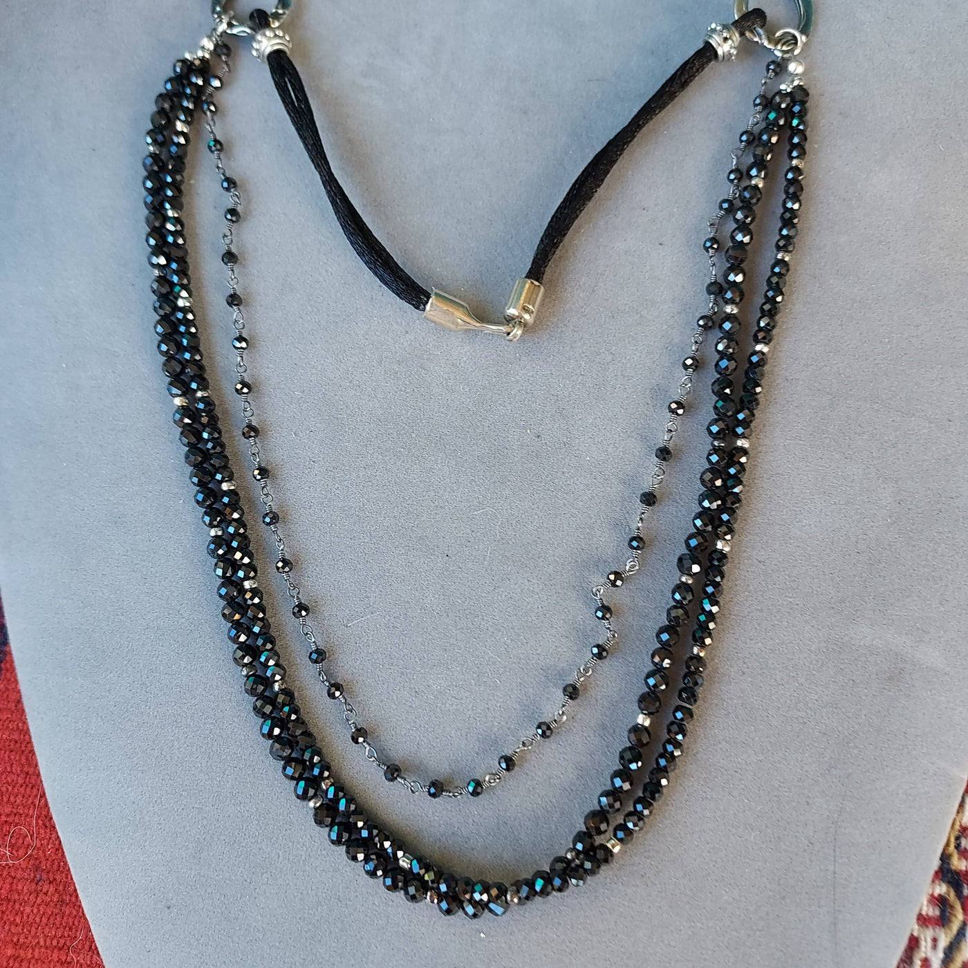 "Midnight Magic" Black Spinel Necklace - Artisan Made