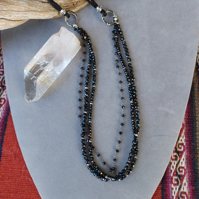 "Midnight Magic" Black Spinel Necklace - Artisan Made