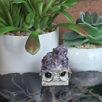 Mini Druzy Crystal Cuties w/Glasses -Variants