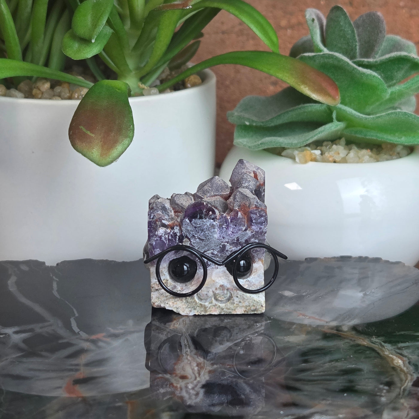 Mini Druzy Crystal Cuties w/Glasses -Variants