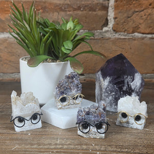 Mini Druzy Crystal Cuties w/Glasses -Variants