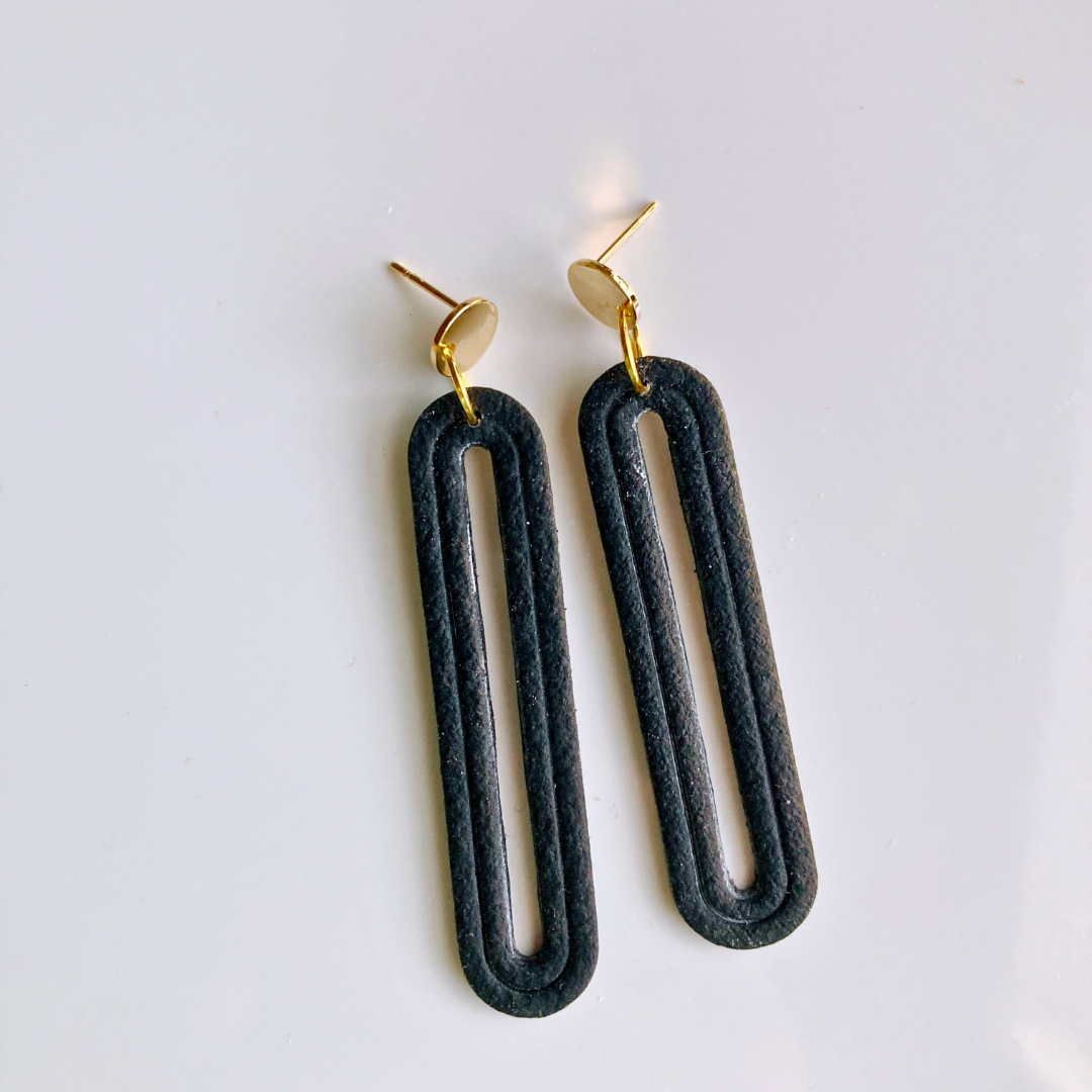 Mod Clay Earring - Artisan Made