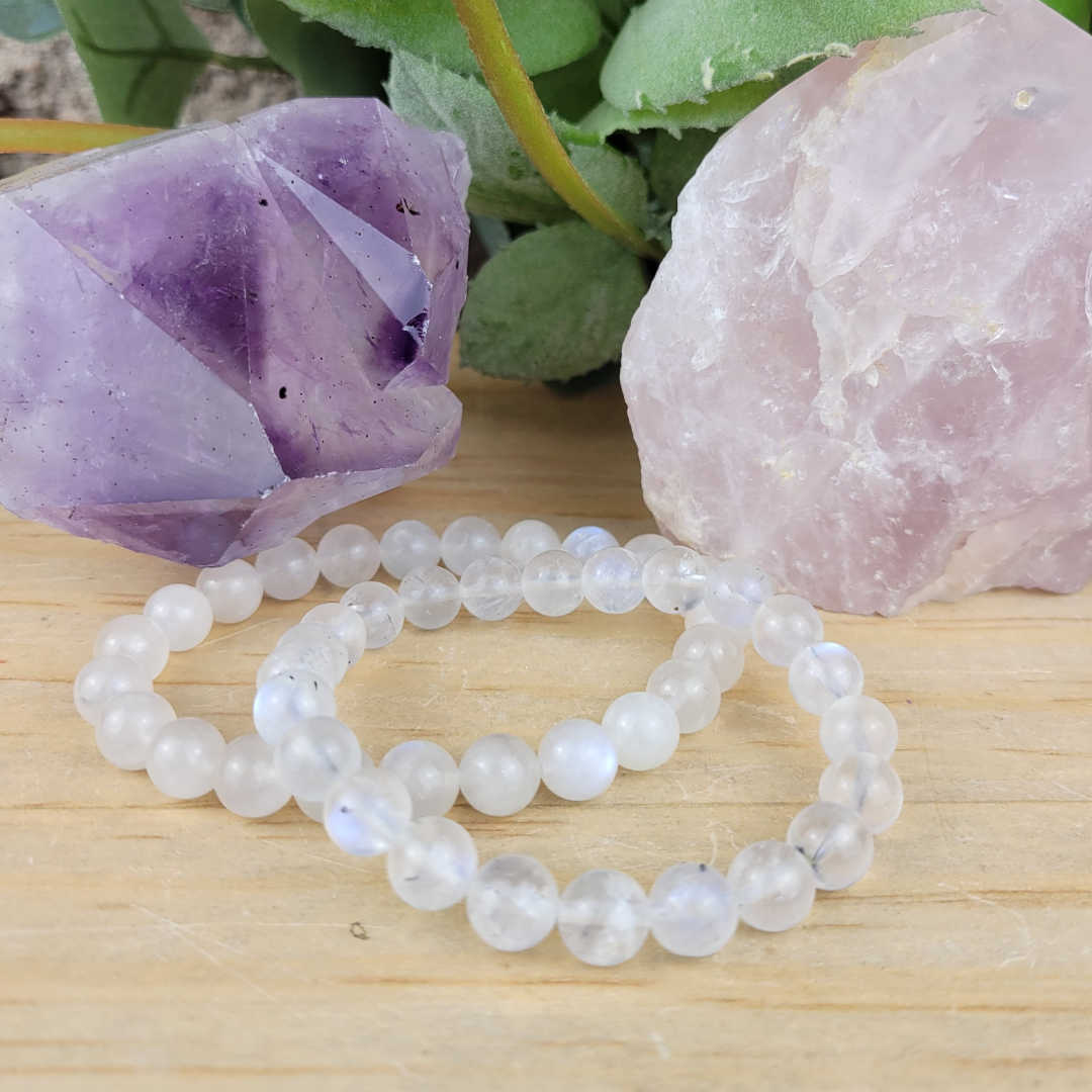 Moonstone 8mm Stretch Bracelet