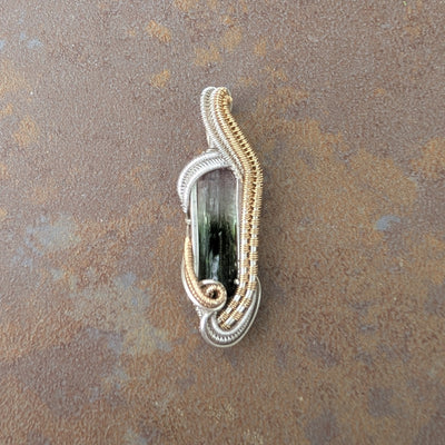 Multicolored Tourmaline Pendant - Artisan Made