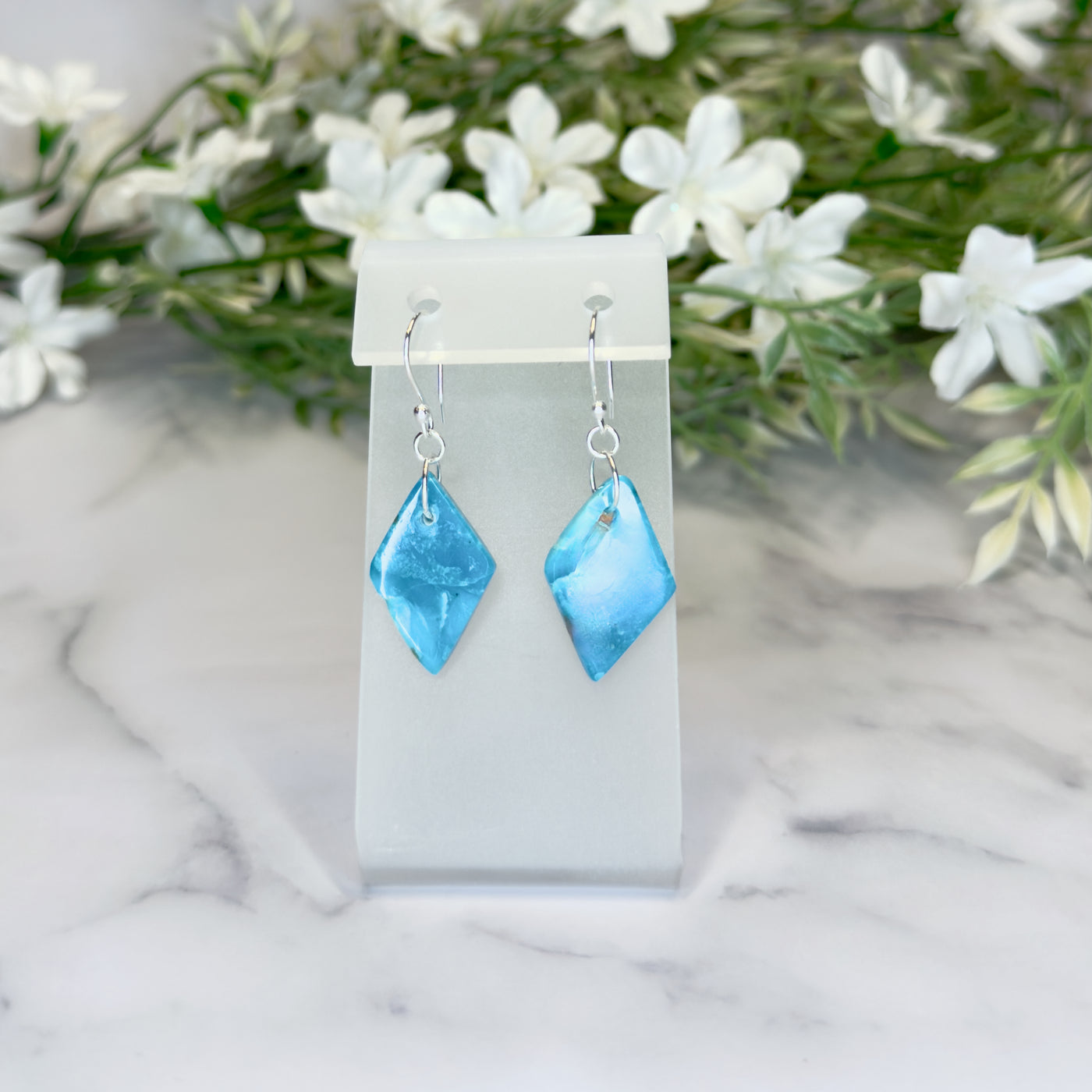 Nacozari Turquoise & Sterling Silver Earrings - Artisan Made