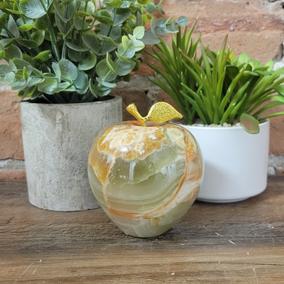 Onyx Decorative Apple 3"