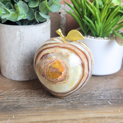 Onyx Decorative Apple 3"