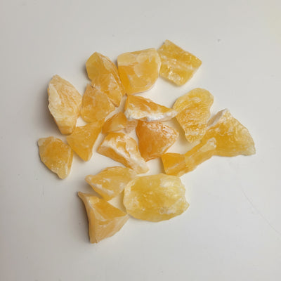 Orange Calcite Rough Loose Pieces 1"