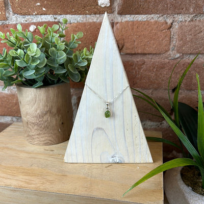 Peridot Rough sterling silver Pendant