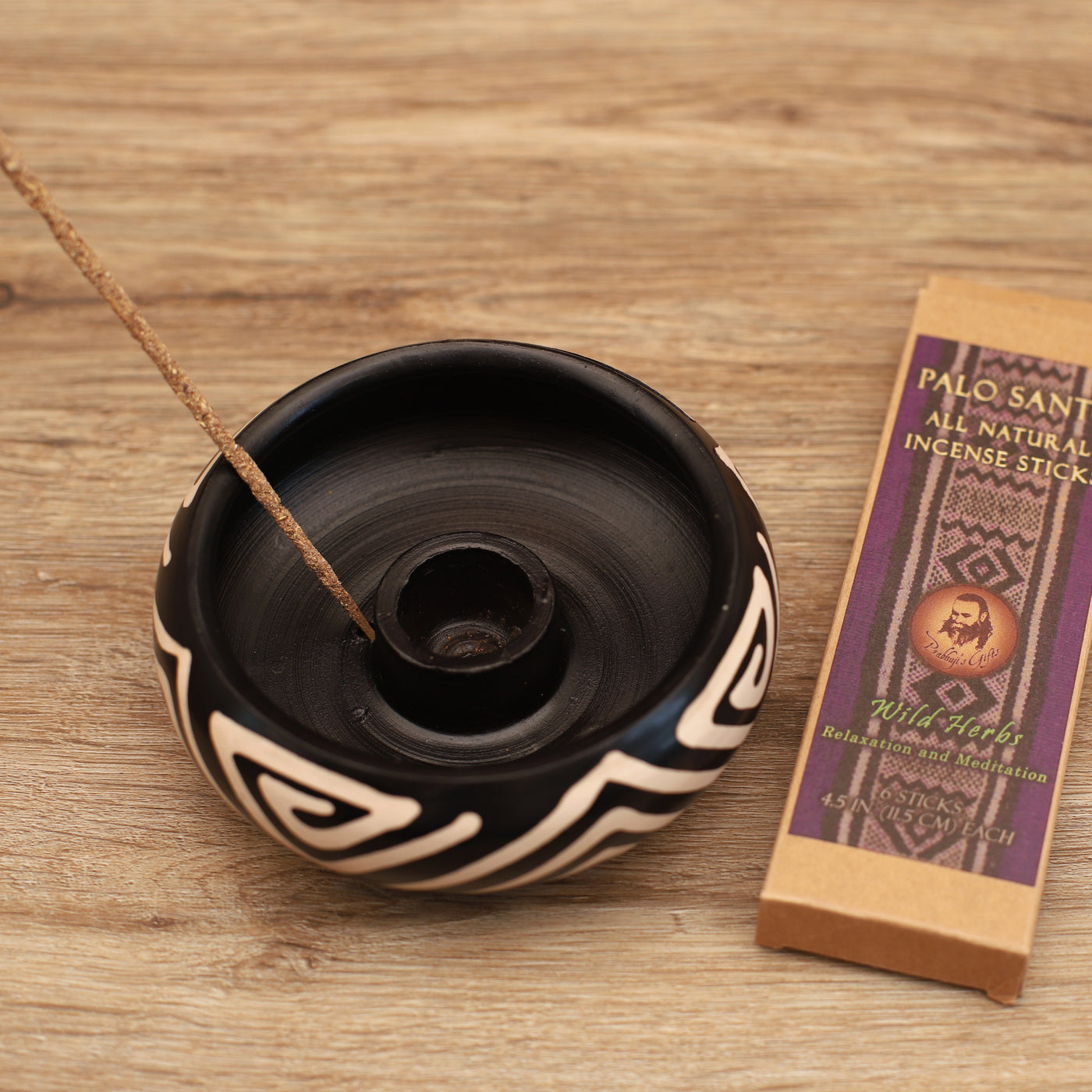 Peruvian Ceramic Holder for Palo Santo Stick - Artisan Made