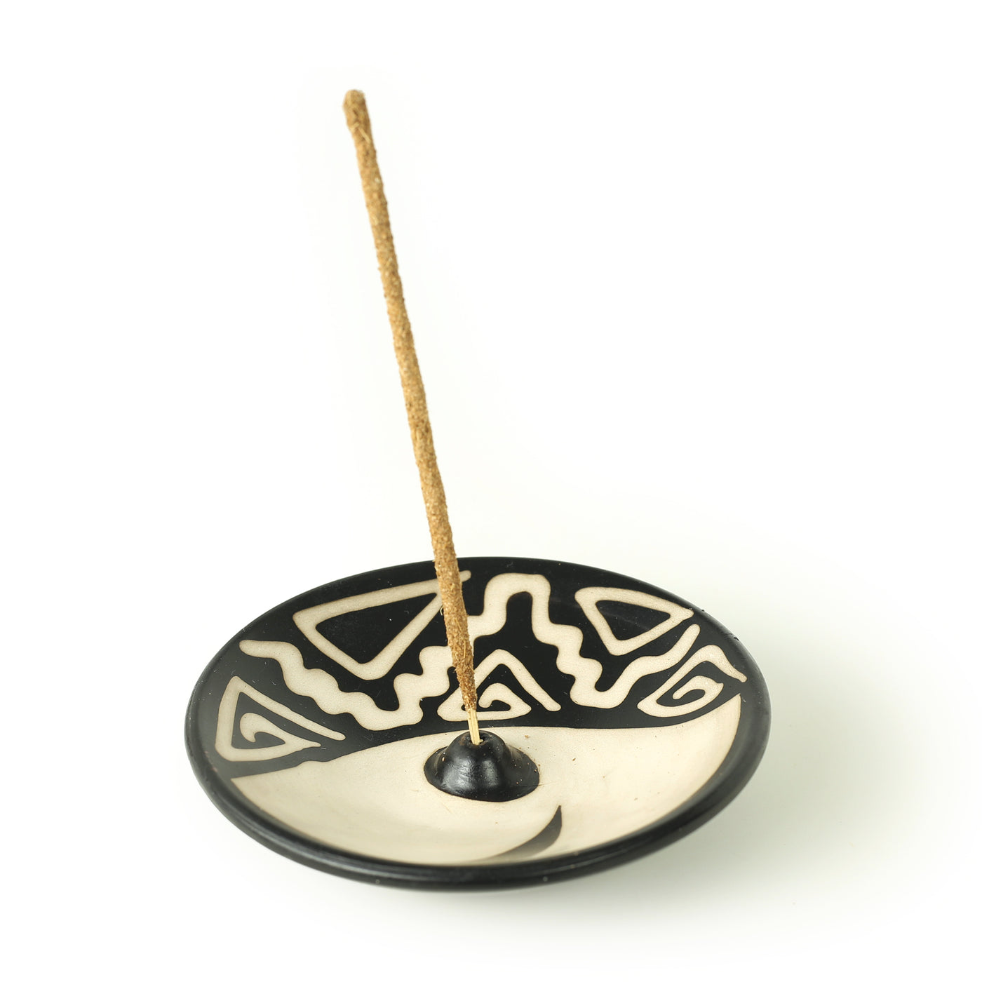 Peruvian Ceramic Incense Burner for Stick Incense - Artisan Made