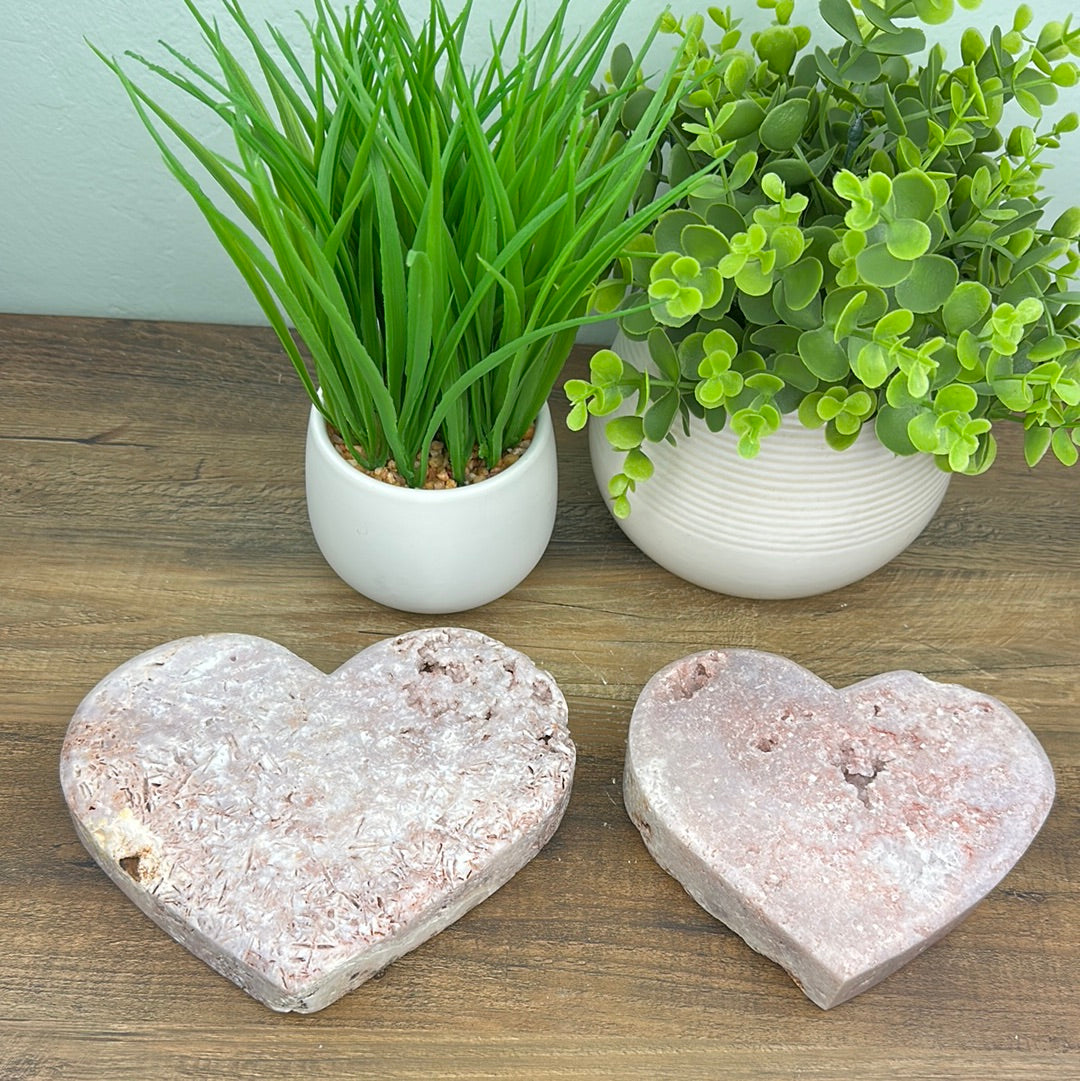 Pink Amethyst Shapes - Star, Moon, Butterfly, Leaf, approximately 6-8"