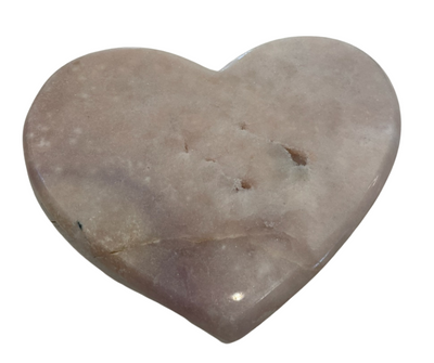 Pink (Rose) Amethyst Polished Heart various sizes - 2.5" to 8"