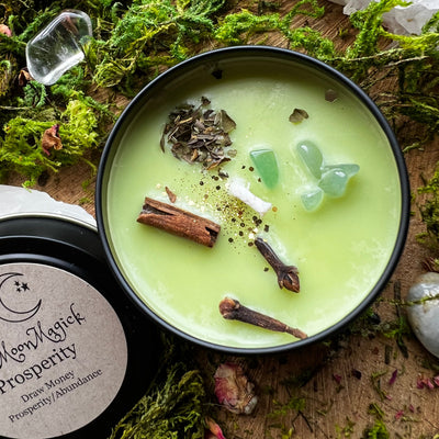 Prosperity Intention Candle - Artisan Made