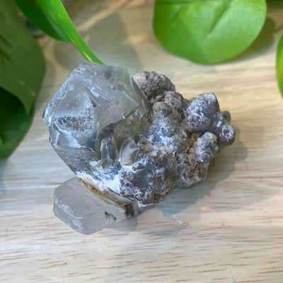 Quartz with Calcite & Goethite Specimen