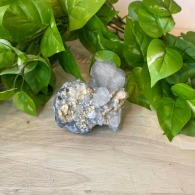 Quartz with Calcite & Goethite Specimen