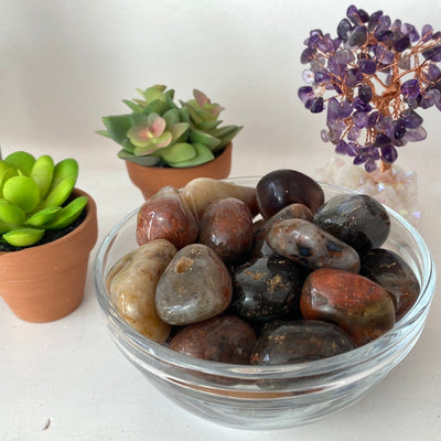 Red Moss Agate Tumbled 1-1.5" *Sold Individually*