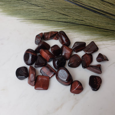 Red Tigers Eye Tumbled .5 - 1" *Sold Individually*