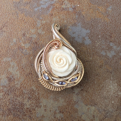 Rosey Pendant - Artisan Made