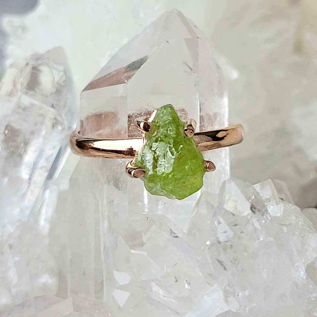 Green Labradorite Peridot deals Ring