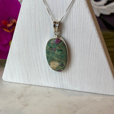 Ruby Fuchsite sterling silver Pendant