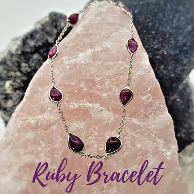 Ruby sterling silver Bracelet