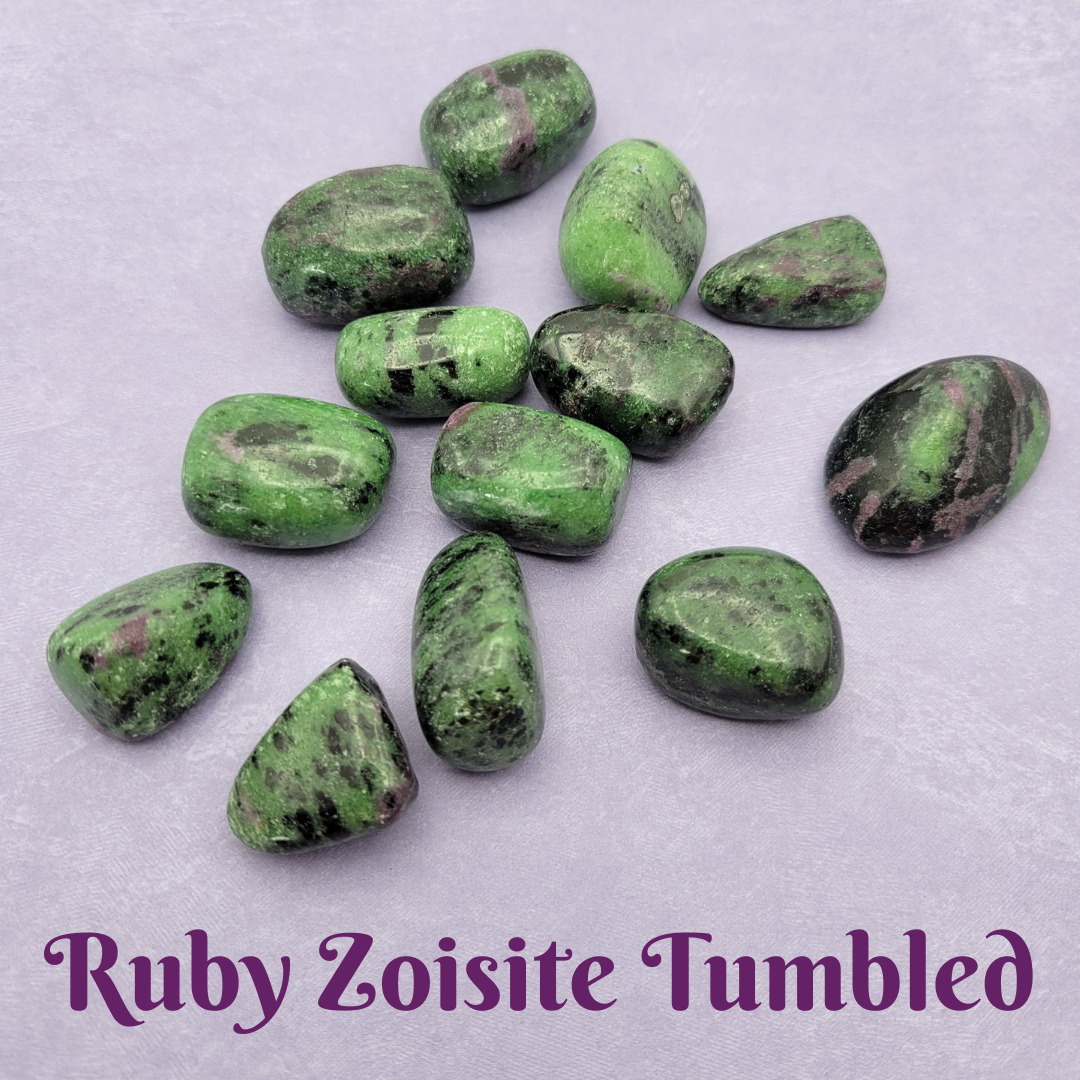 Ruby Zoisite Tumbled 1" *Sold Individually*