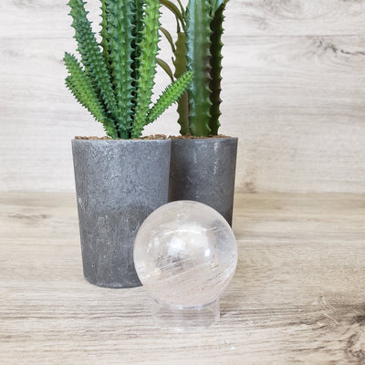 Rutilated Quartz Polished Sphere 40-75 mm