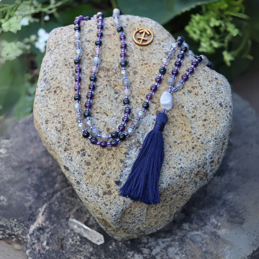Sagittarius Zodiac Mala - Artisan Made