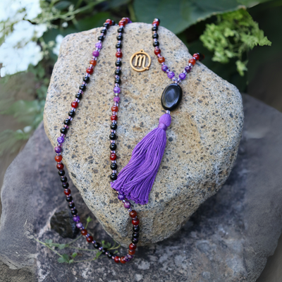 Scorpio Zodiac Mala - Artisan Made
