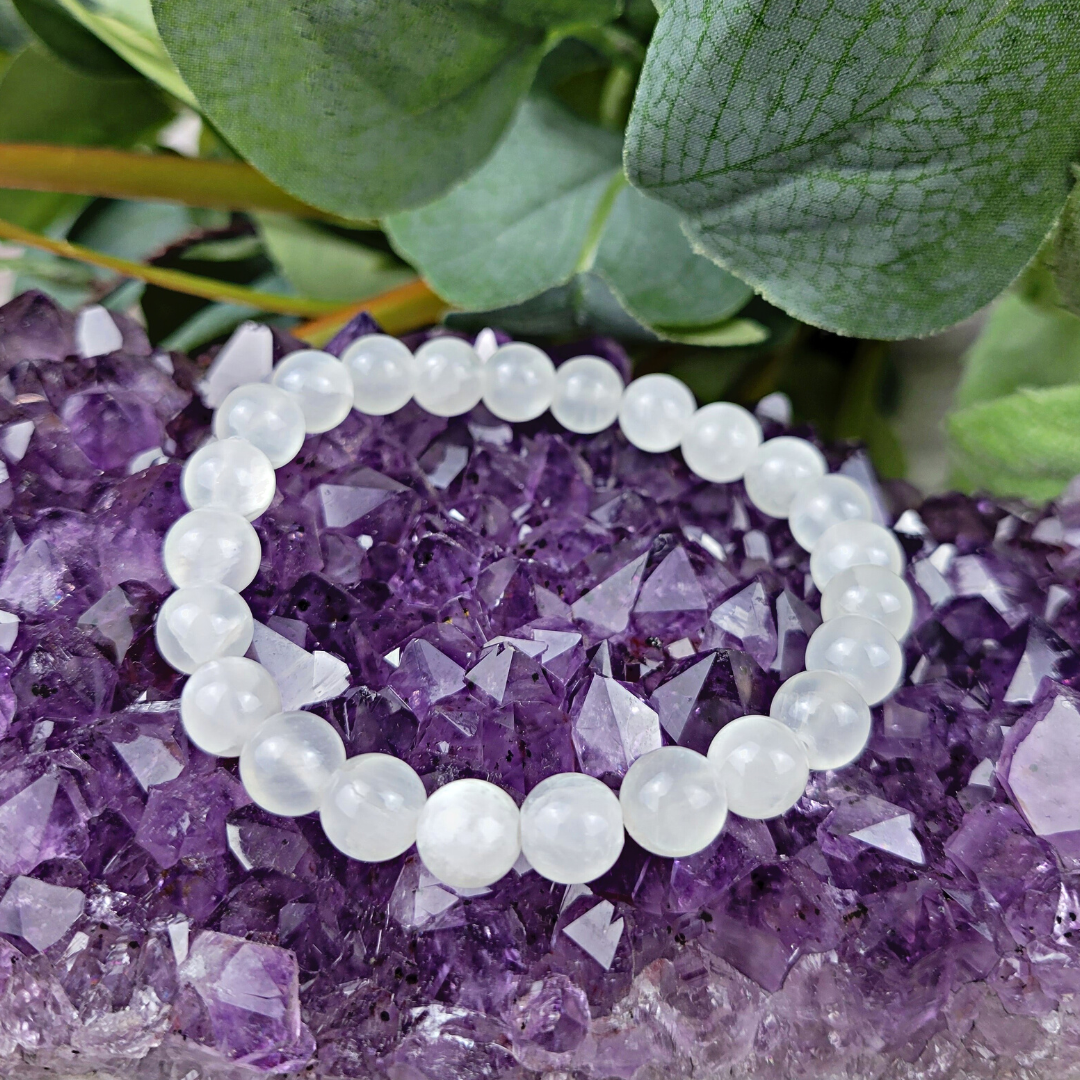 Selenite 8mm Stretch Bracelet