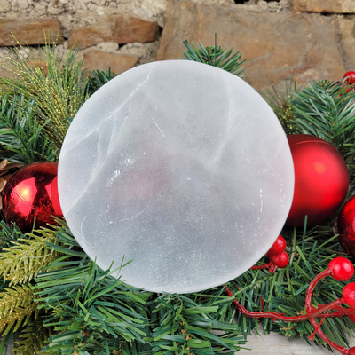 Selenite Charging Round Plates- 3-inch, 6-inch