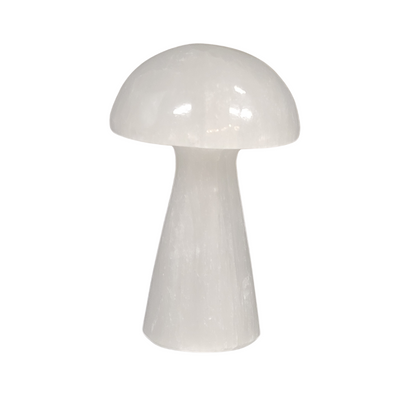 Selenite Mushroom 4"