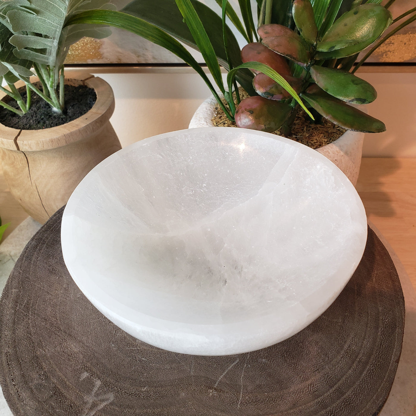 Selenite Round Bowl 5-6 inch