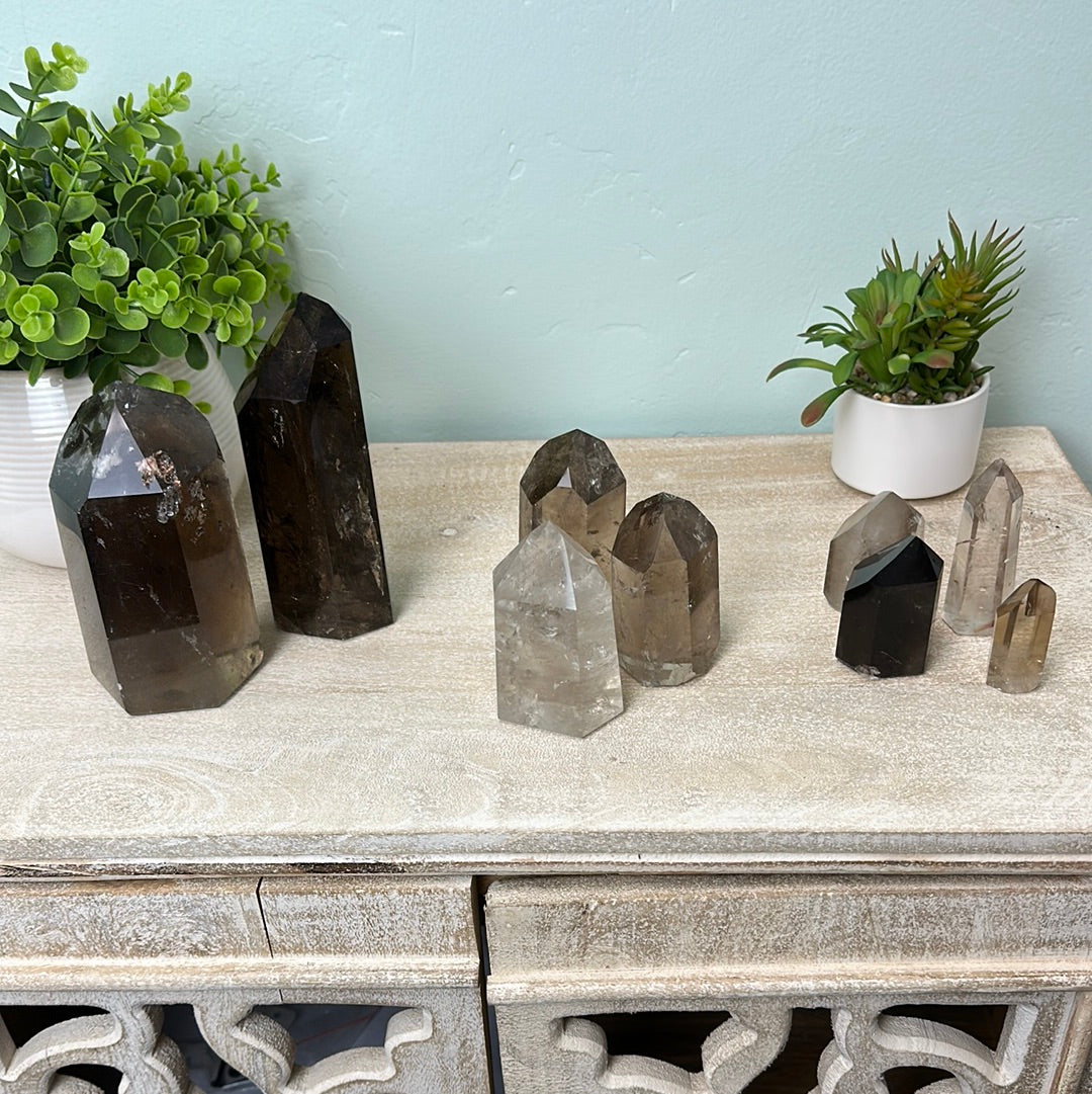 Smoky Quartz Polished Pillar .5lb - .99lb