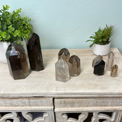 Smoky Quartz Polished Pillar .5lb - .99lb
