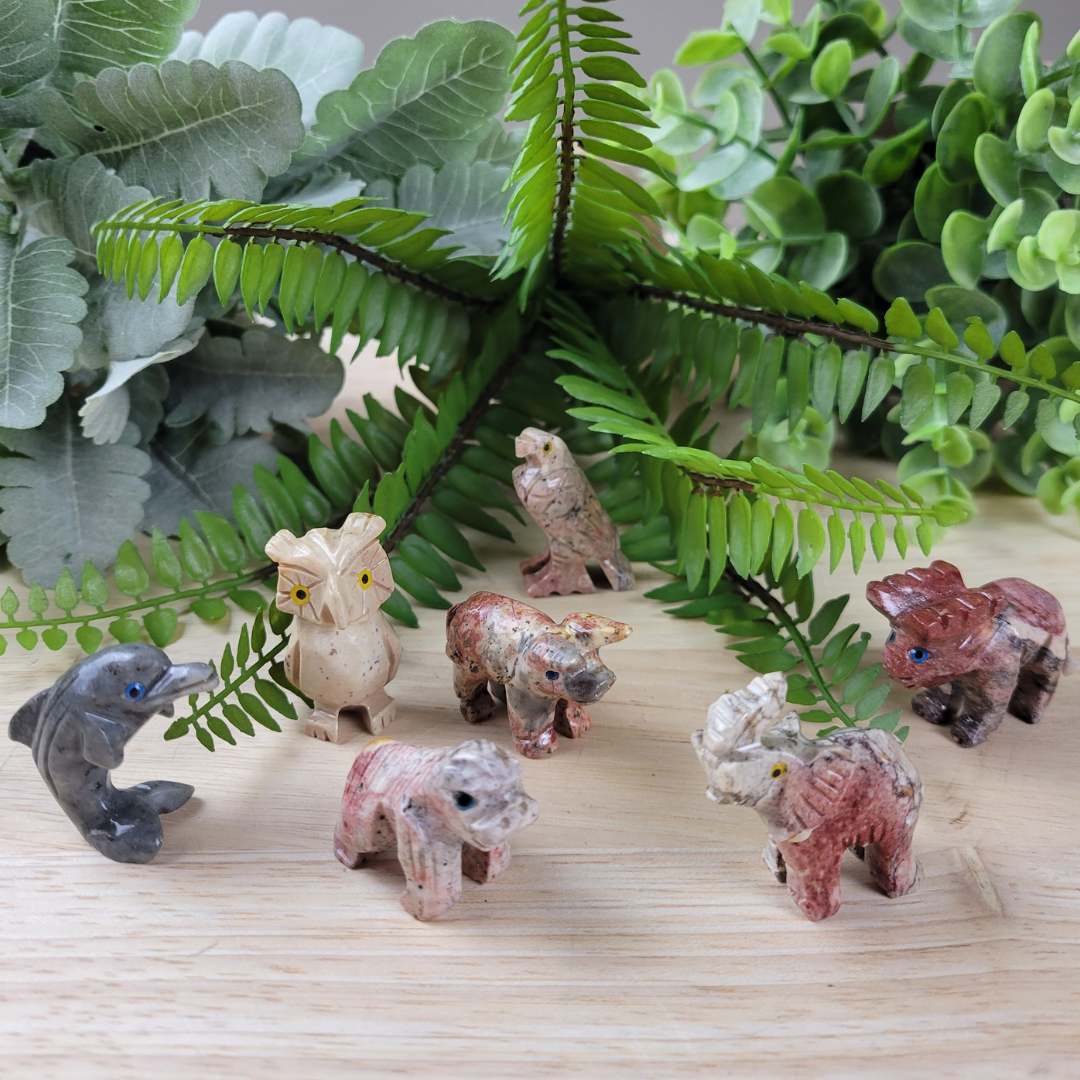 Soapstone Animal Carvings - Assorted *Sold Individually*