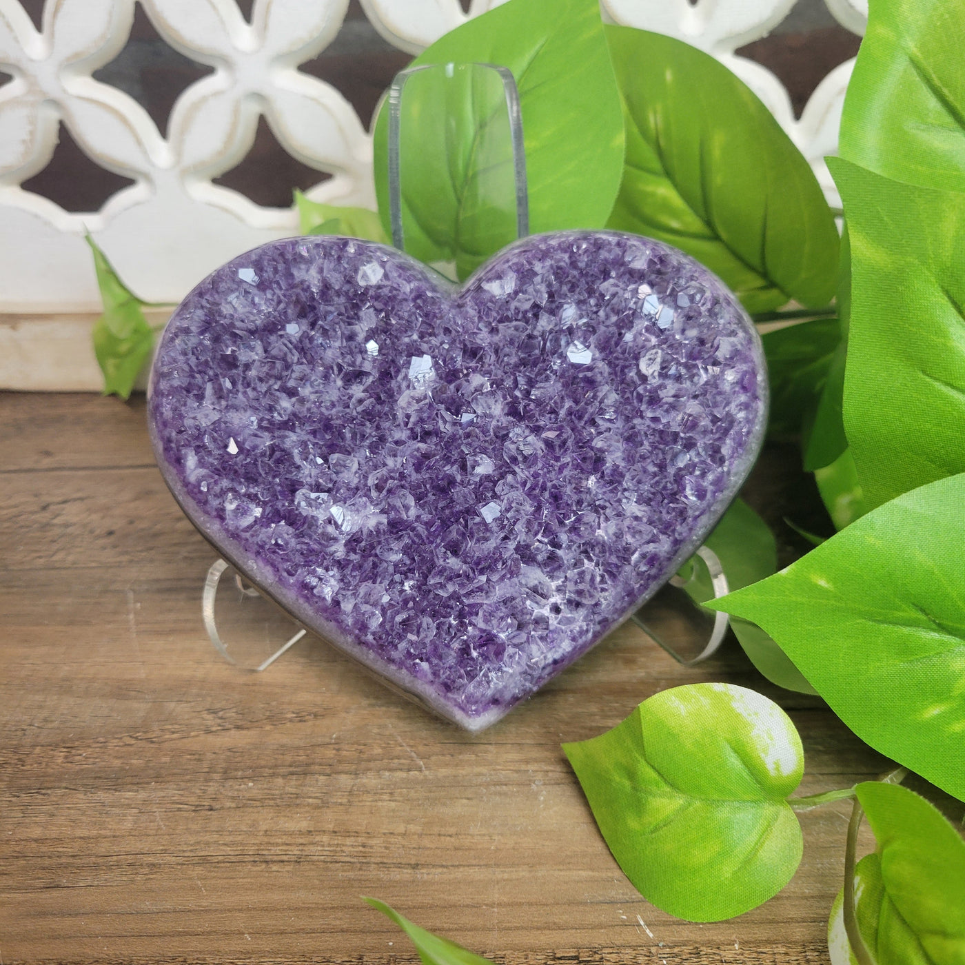 Statement Amethyst Heart 5" x 4" (0.815 kg)