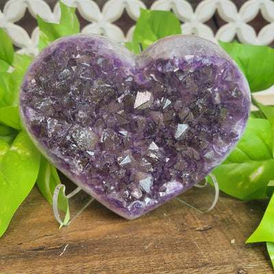 Statement Amethyst Heart 6" x 5" (1.604kg)