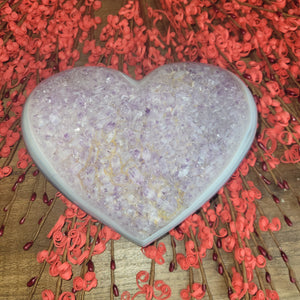 Statement Amethyst Heart 7" x 6" (1.914kg)