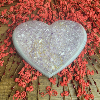 Statement Amethyst Heart 7" x 6" (1.914kg)