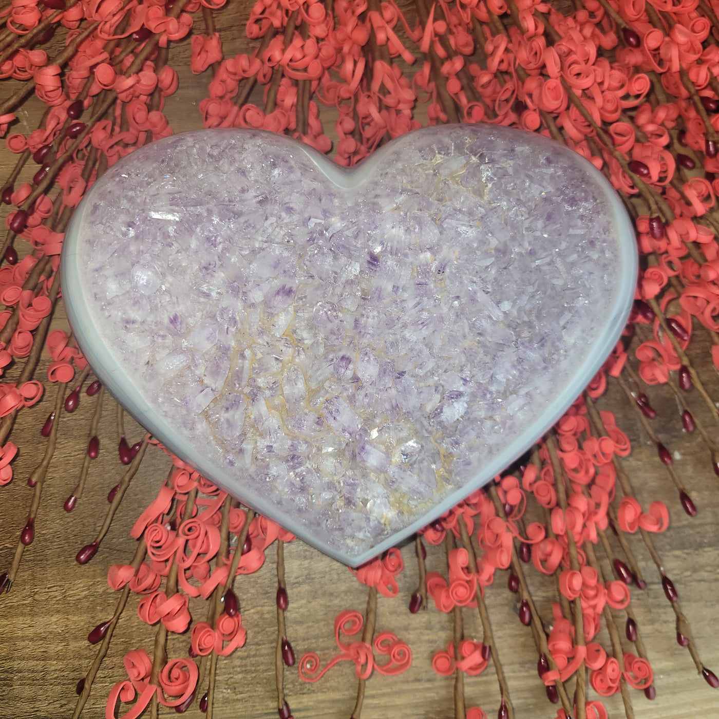 Statement Amethyst Heart 7" x 6" (1.914kg)