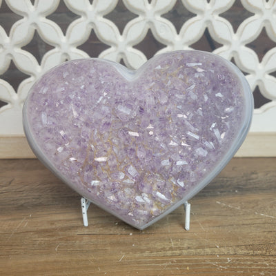 Statement Amethyst Heart 7" x 6" (1.914kg)