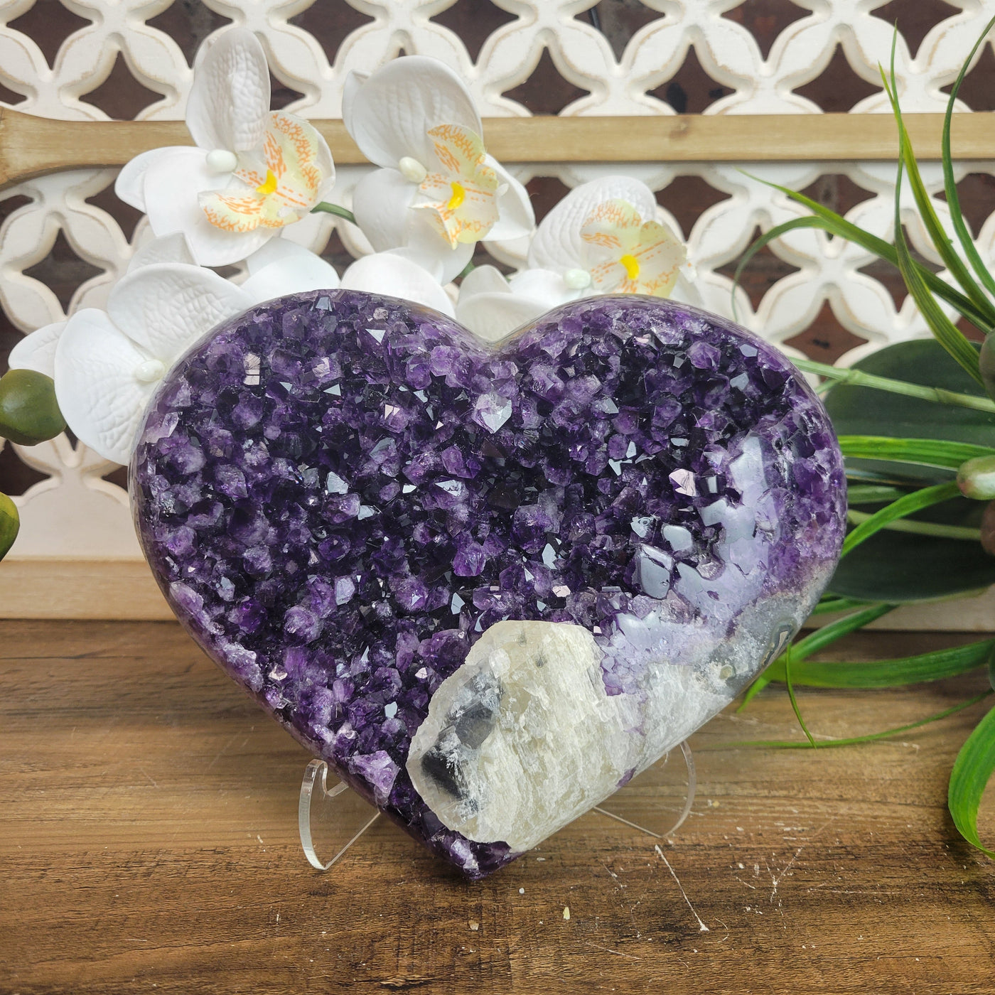 Statement Amethyst Heart 8" x 7" (2.481)