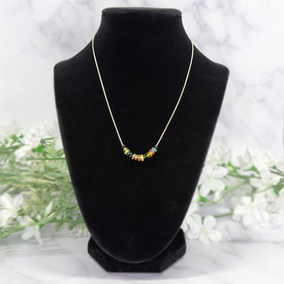 Sterling Silver and Tourmaline Necklace - Artisan Made