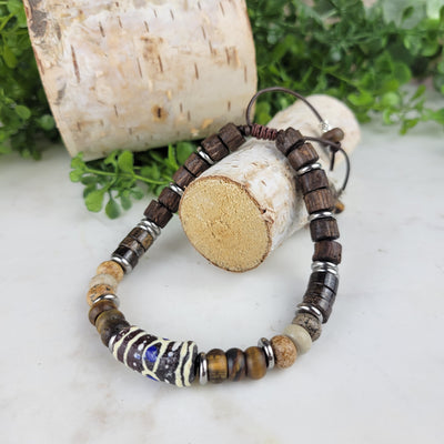 "Strength, Protection & Grounding" Jasper & Tiger's Eye Unisex Bracelet - Artisan Made